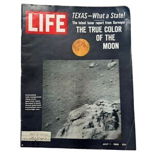 Life Magazine July 1 1966 True Color Of The Moon Texas What A State